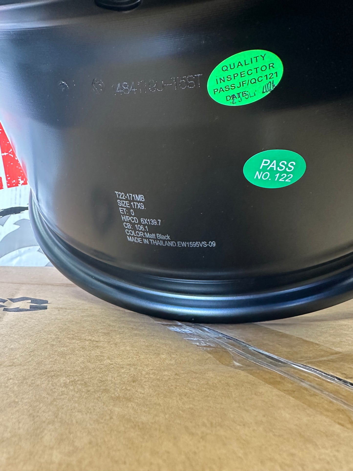 17" TW Wheels Rims T22 Off Road Matte Black 6 lug Trucks Set of 4