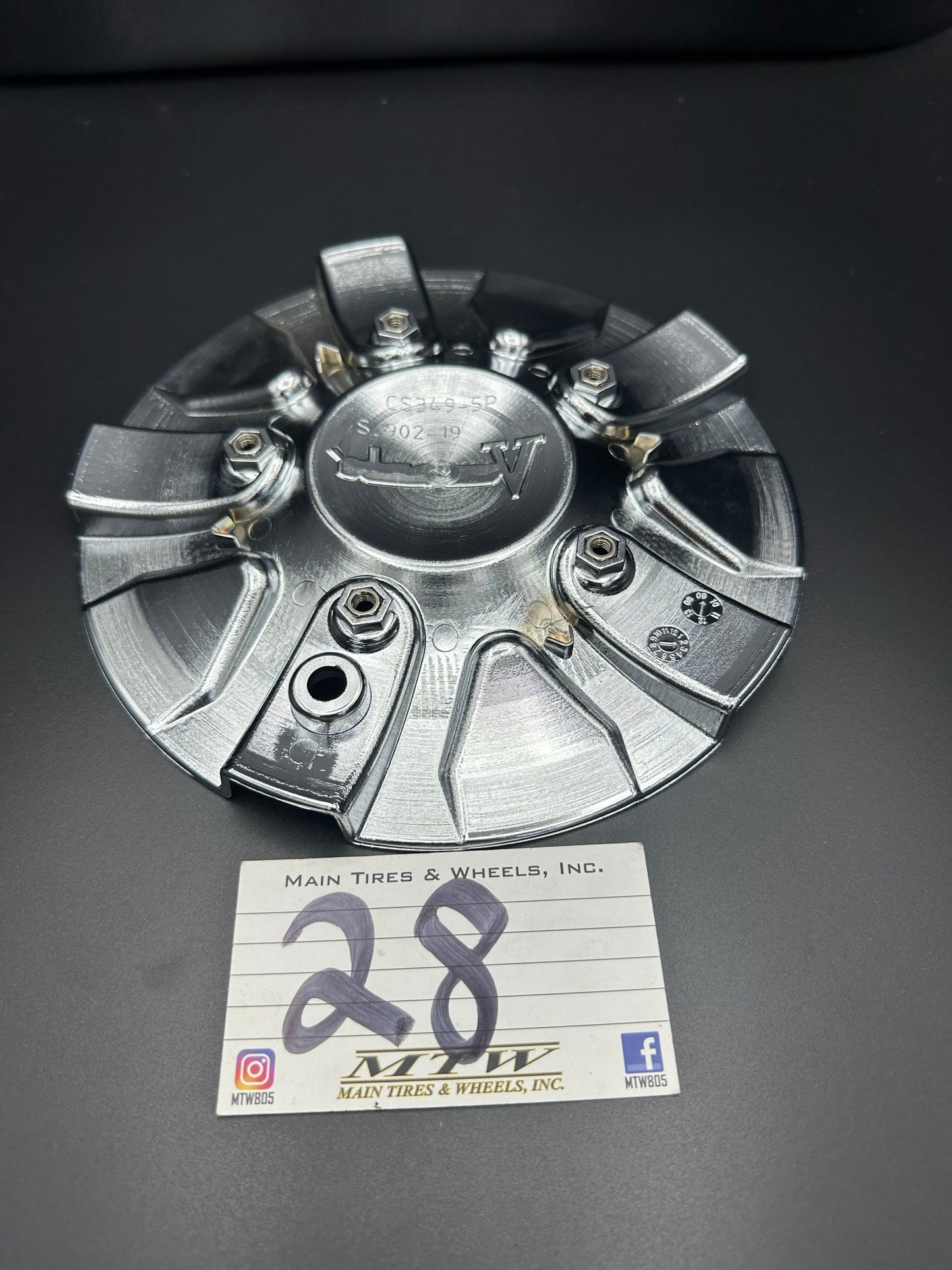 Versante Wheels CS349B-1P SJ803-09 Chrome Wheel Center Cap