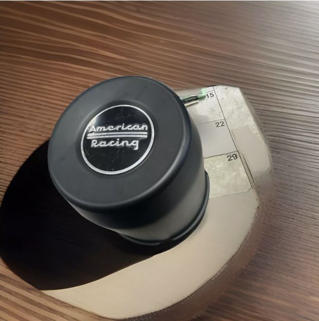 Black Closed Center Cap American Racing Push Through 4.25" Bore NEW 1425002SB