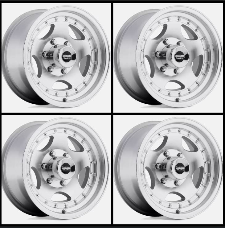 15x10 -44 American Racing AR23 Machined 5x127 Wheel Rim (QTY 4)