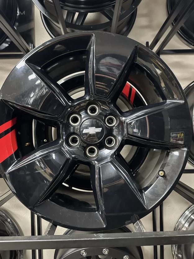 1 SET OF4 18" CHEVY COLORADO WHEEL RIM FACTORY OEM 6X120 2015-2022 GLOSS BLK RED