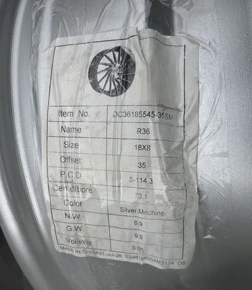 DRAG CONCEPTS - R-36 Silver with Machined Face 18x8 +35 Offset 5x114.3 Set of 4