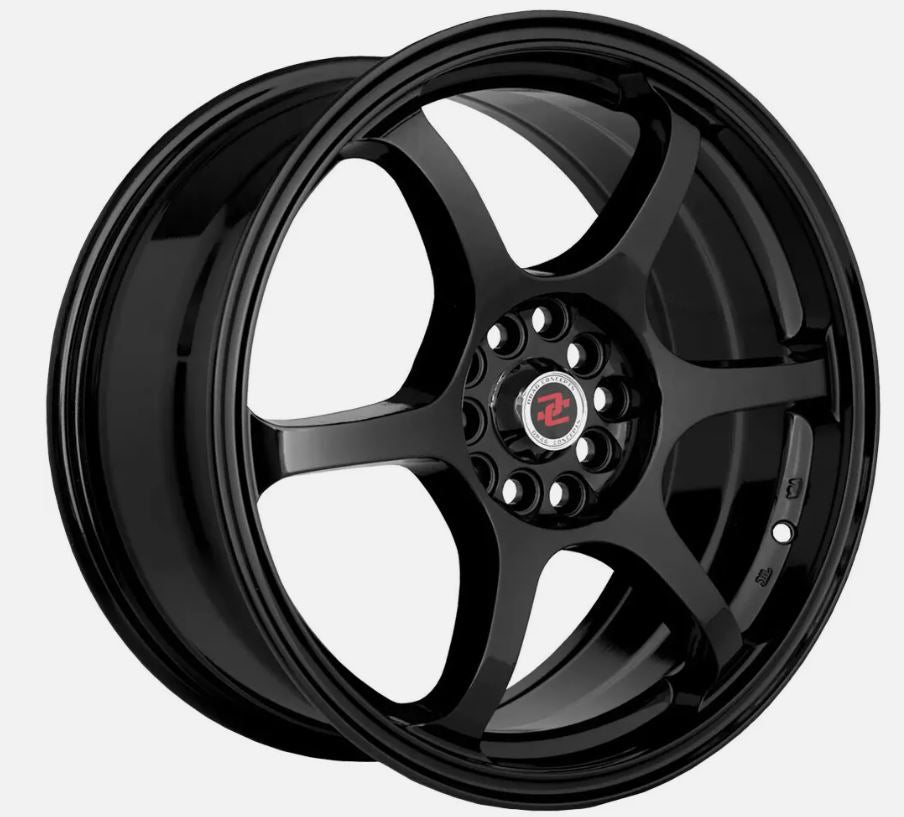 QTY 1 Wheel Drag Concepts R25 16x7 5x100/5x4.5" +38mm Gloss Black Wheels Rims