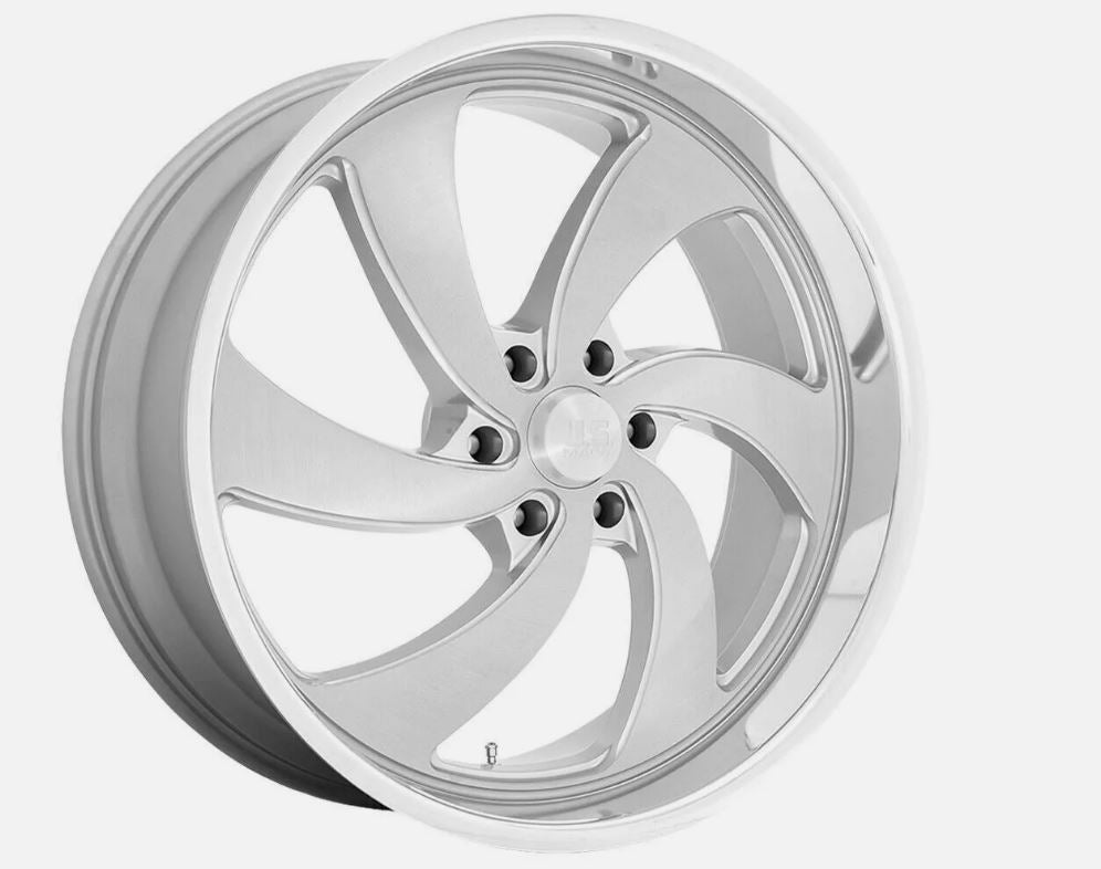 24x9 Silver Wheels US Mags U134 Desperado 6x135 25 (Set of 4) 87.1 New