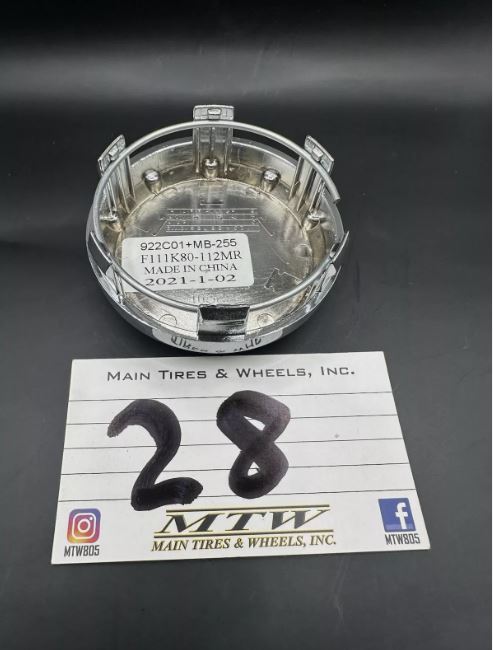 Motegi Racing Chrome w/ Carbon Fiber Center Cap Hub Cap 922