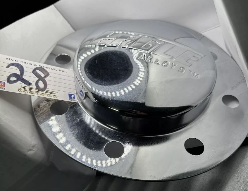 FRONT EAGLE ALLOYS DUALLY WHEEL 19.5" INCH 8x225 058 CENTER CAP CHROME 3119-06