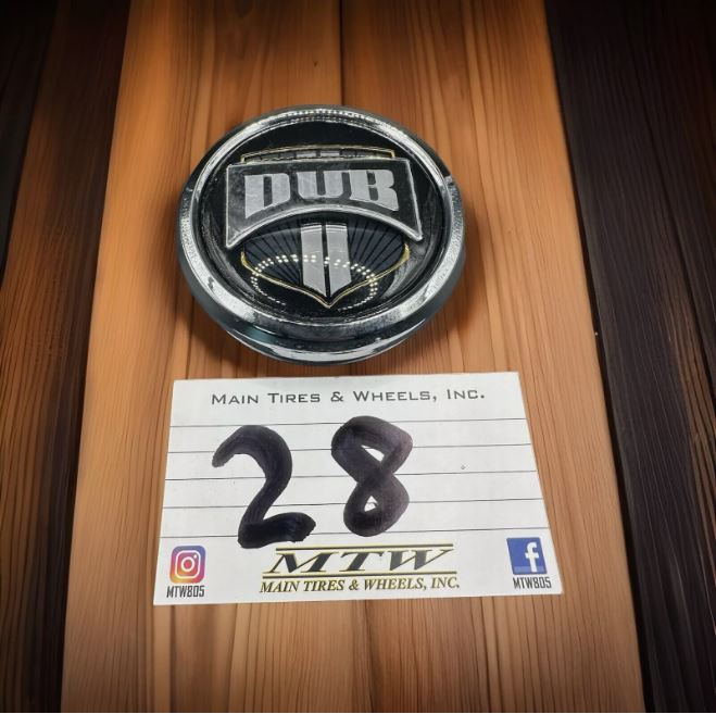 DUB Wheels 1003-07-04 1003-07 Chrome Wheel Snap In Center Cap