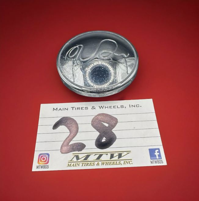 U2 Chrome Snap In Wheel Center Cap CC378-2P