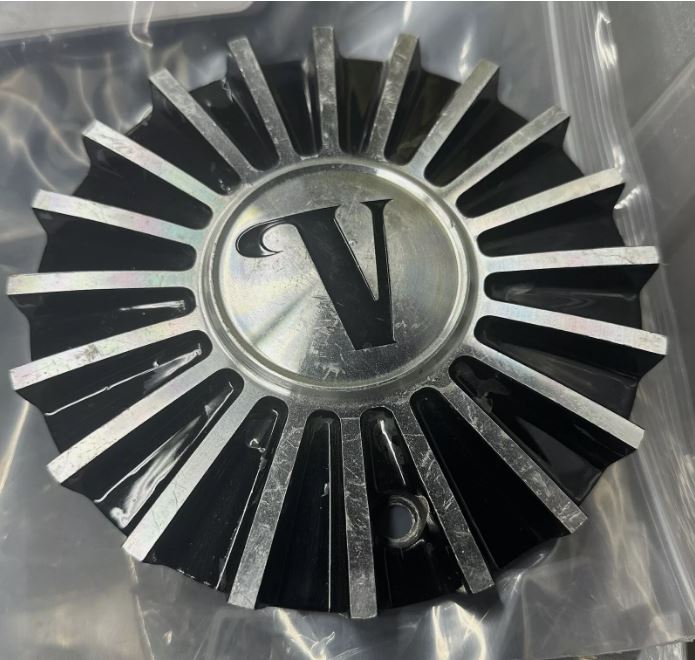 Velocity VW11 CSVW11-1A Black and Machined Wheel Center Cap